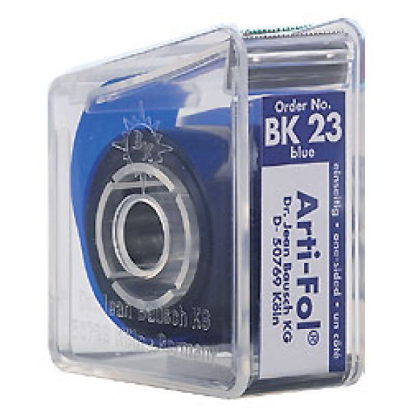 Bausch BK23 Arti-Fol 8µ Rolle im Spender 20m einseitig 22mm breit blau